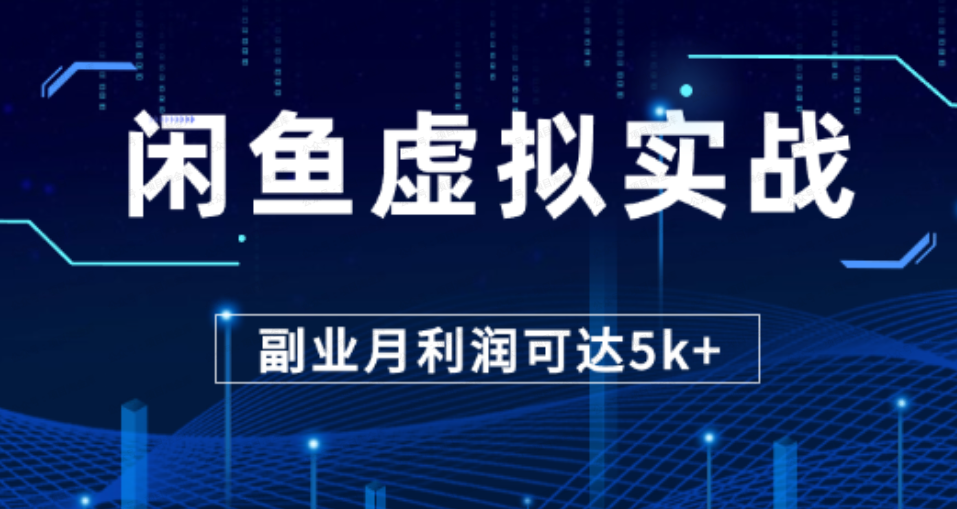 咸鱼虚拟产品实战讲解,副业月利润可达5k+(软件用户专享)-达天社软件指定官方网站