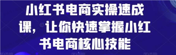 小红书电商实操速成课(软件用户专享)-达天社软件指定官方网站