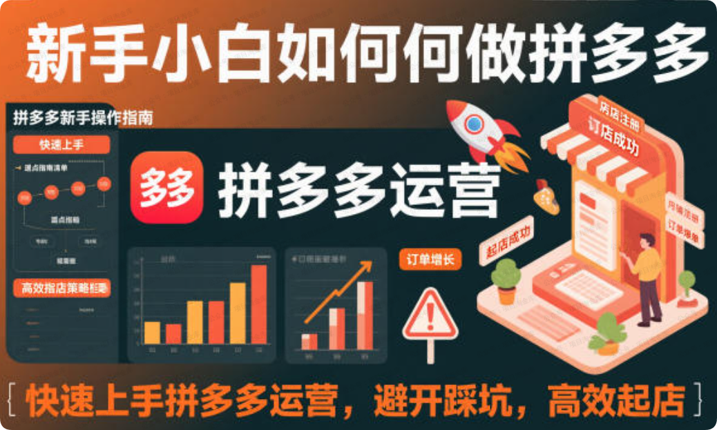 闲薪坊：拼多多高效启店技巧 新手小白避坑快速上手指南-闲薪坊——闲薪坊软件官方网站