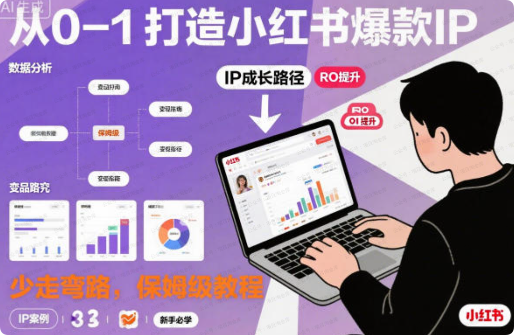 闲薪坊：从0-1如何打造一个小红书爆款IP,少走弯路，保姆级教程-闲薪坊——闲薪坊软件官方网站